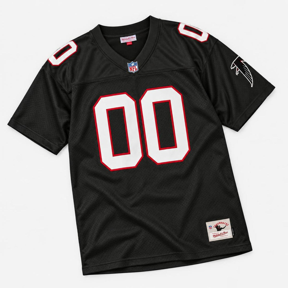 Black Red Football Jersey - Custom Name and Number - 5