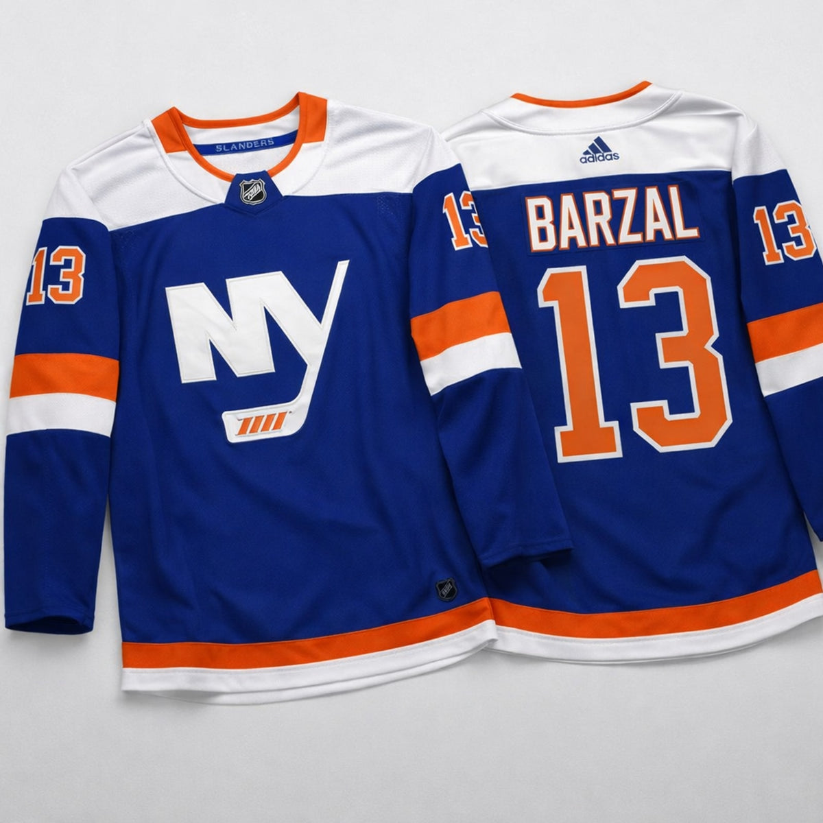 Barzal 13 New York Islanders Blue Hockey Jersey - 3