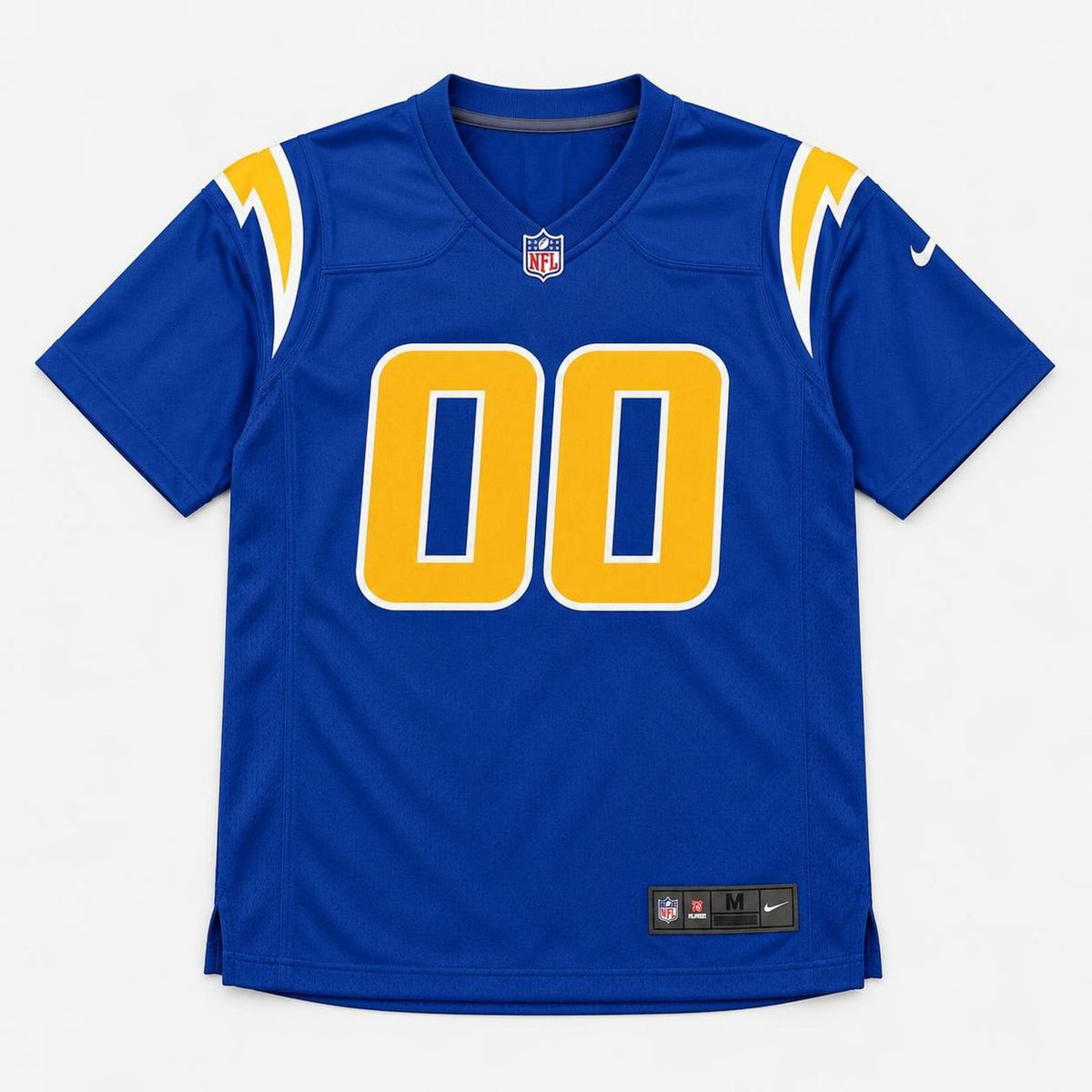 Royal Blue Bolt Football Jersey – Custom Name and Number - 1