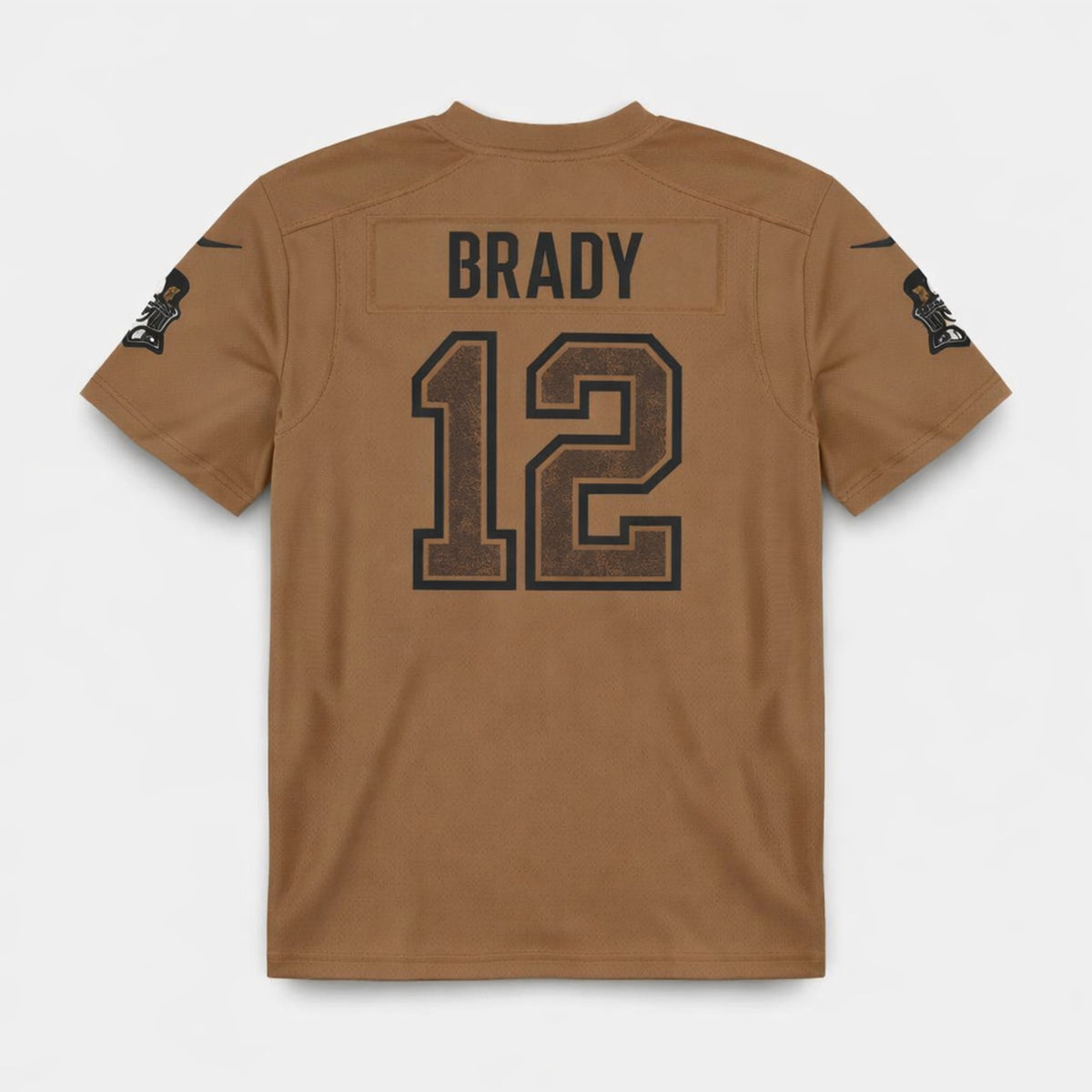 Brady 12 Tampa Bay Brown Football Jersey - 2