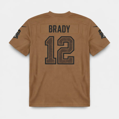 Brady 12 Tampa Bay Brown Football Jersey - 2