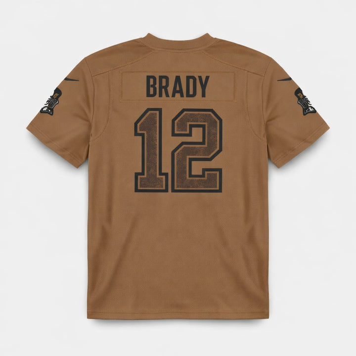 Brady 12 Tampa Bay Brown Football Jersey