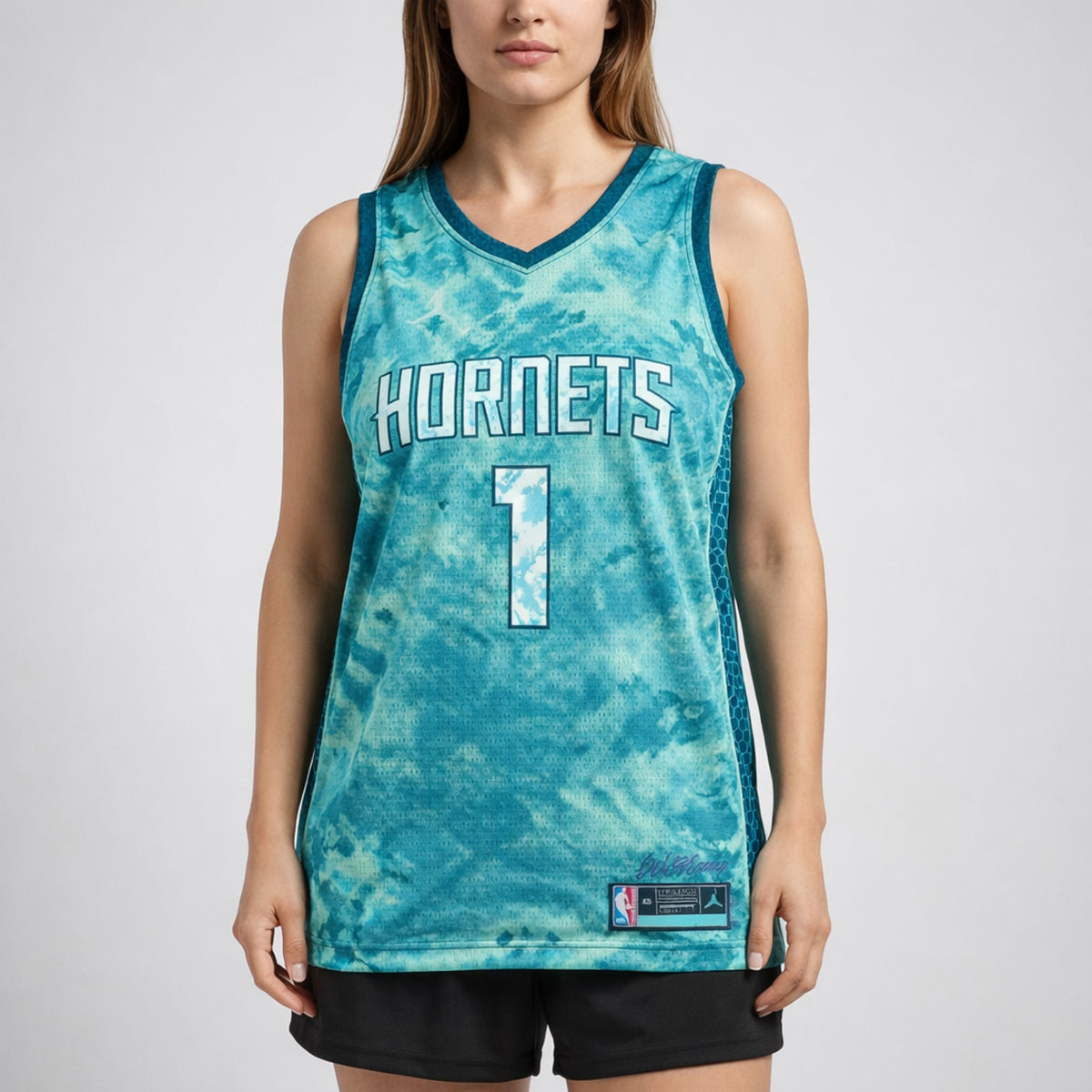 Ball 1 Hornets Tie-Dye Basketball Jersey - 5
