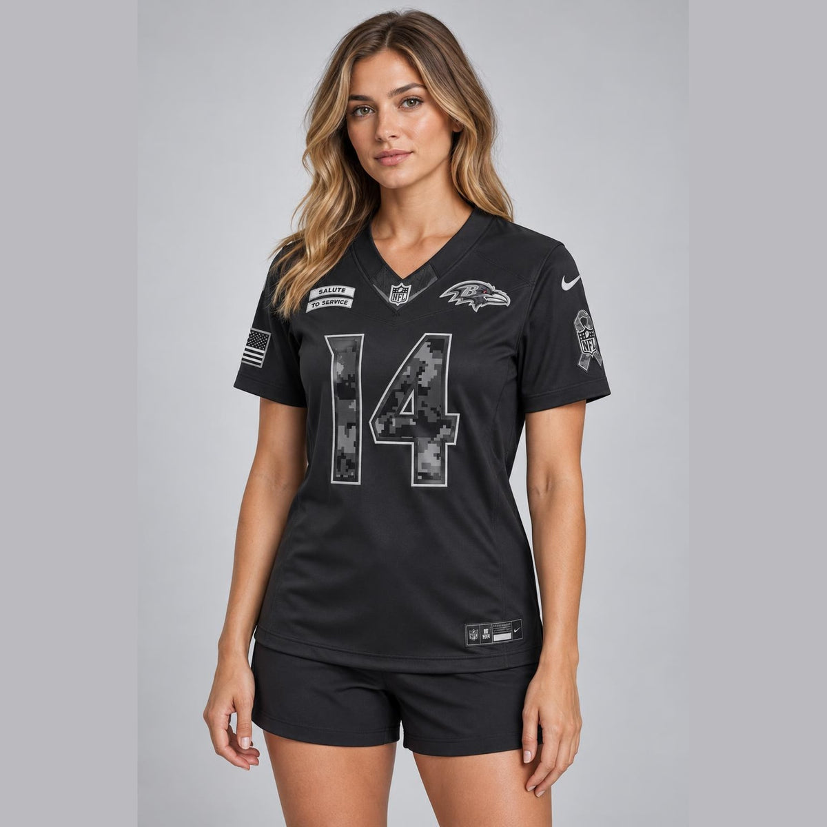 Hamilton 14 Black Football Jersey - 4