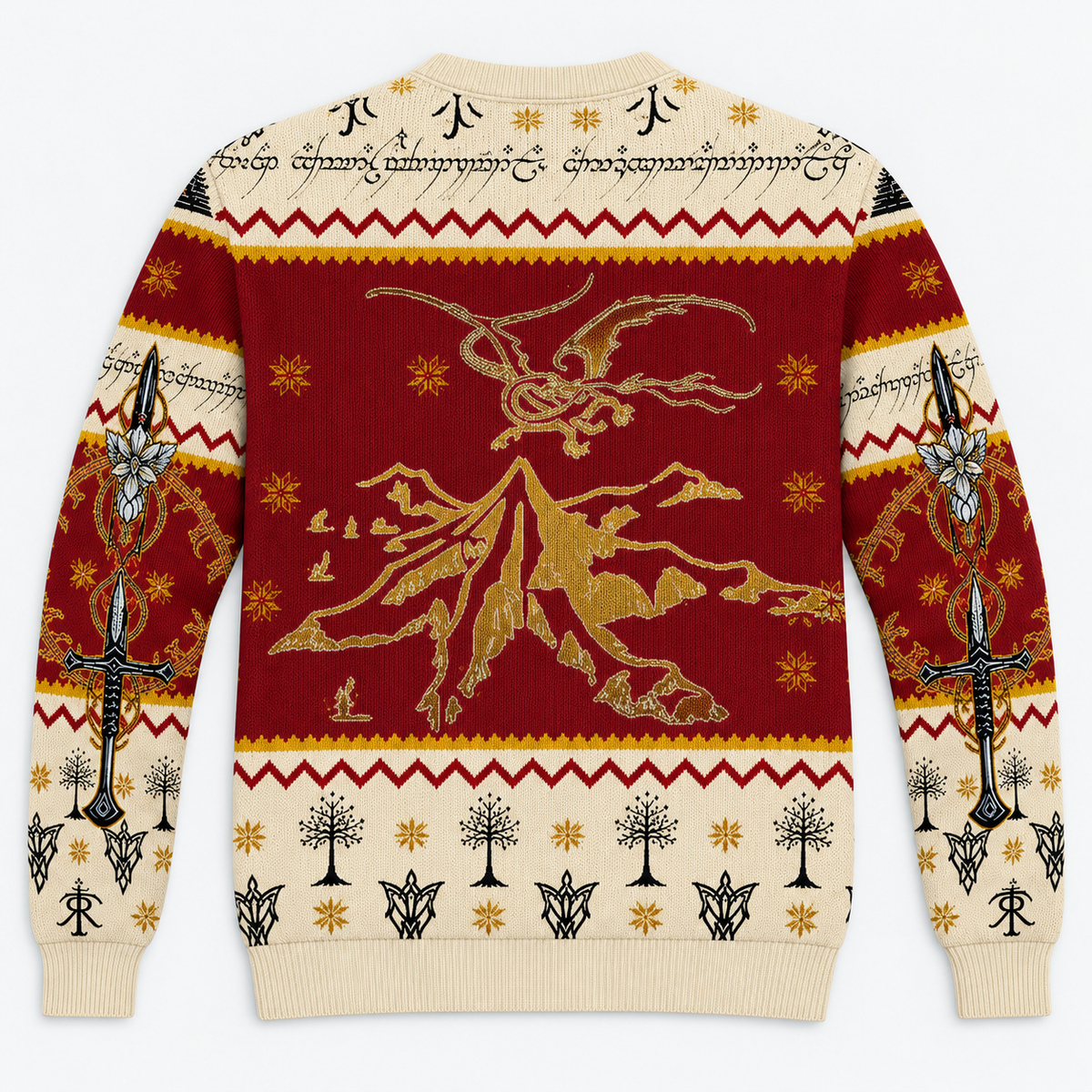 The Lord of the Rings One Ring Fellowship Christmas Ugly Sweater Sweatshirt