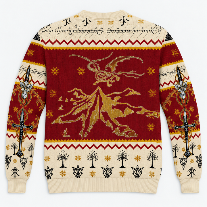The Lord of the Rings One Ring Fellowship Christmas Ugly Sweater Sweatshirt