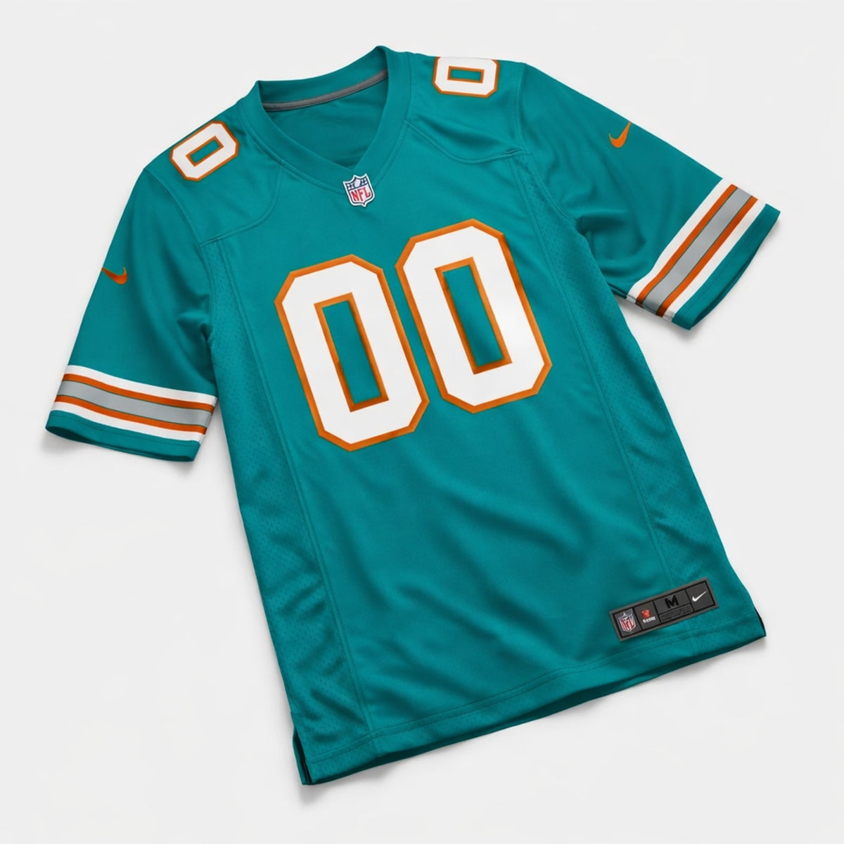 Miami Dolphins Aqua Custom Football Jersey 00 - 3