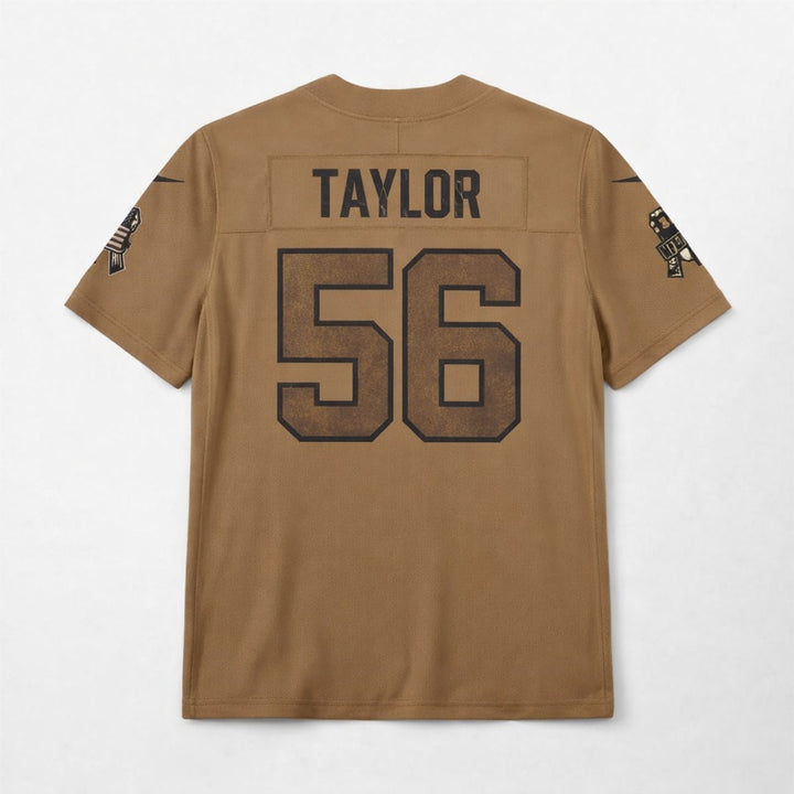 Taylor 56 Giants Football Jersey Salute To Service