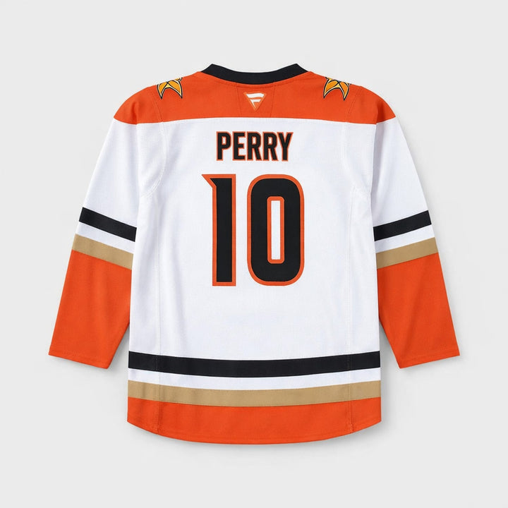 Anaheim Ducks Classic Hockey Jersey White Orange