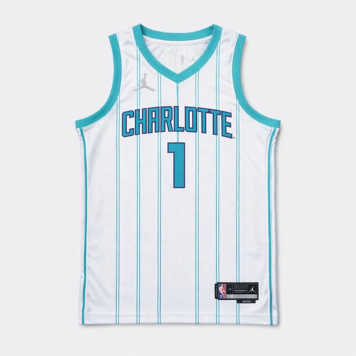 Ball 1 Charlotte White Basketball Jersey - 1