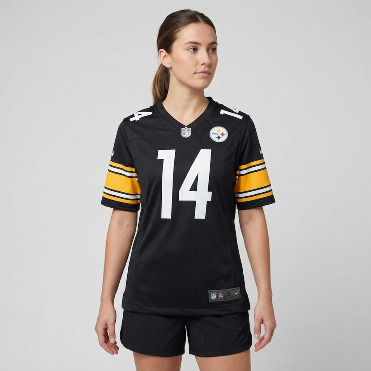 Pickens 14 Black Football Jersey - 5