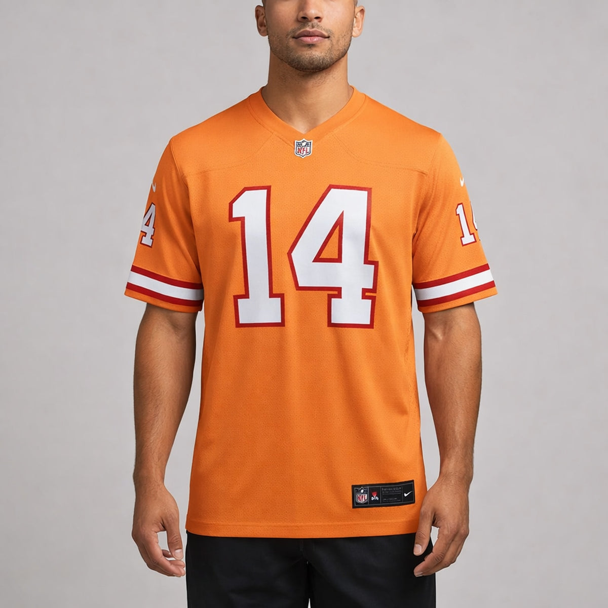 Godwin 14 Orange Football Jersey - 4