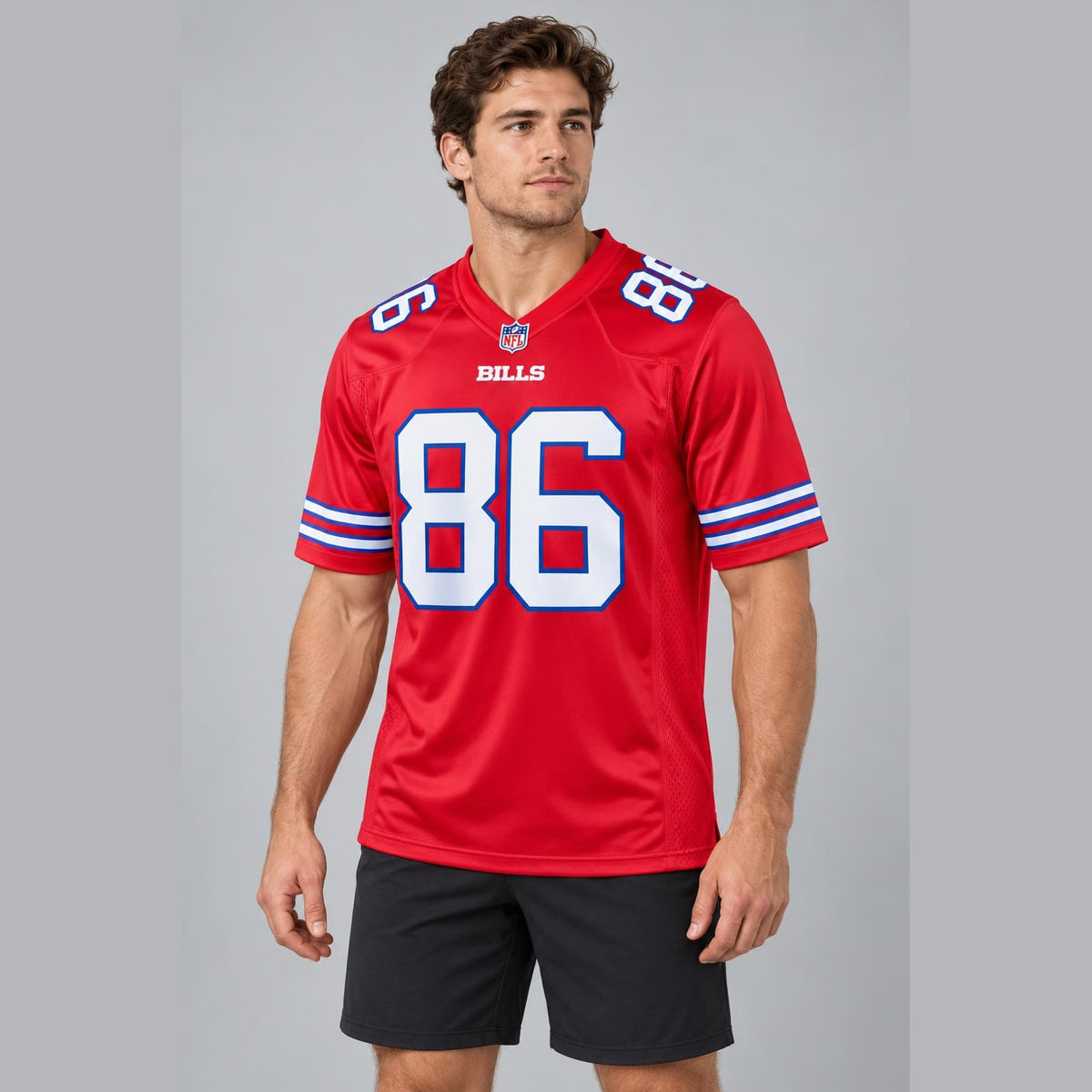 Kincaid 86 Buffalo Red Football Jersey - 3