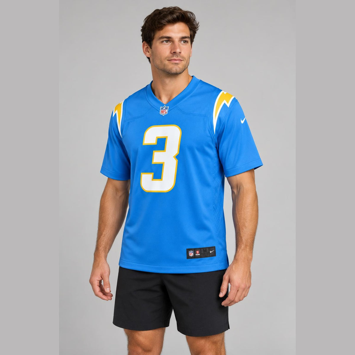 James Jr 3 Powder Blue Football Jersey - 4