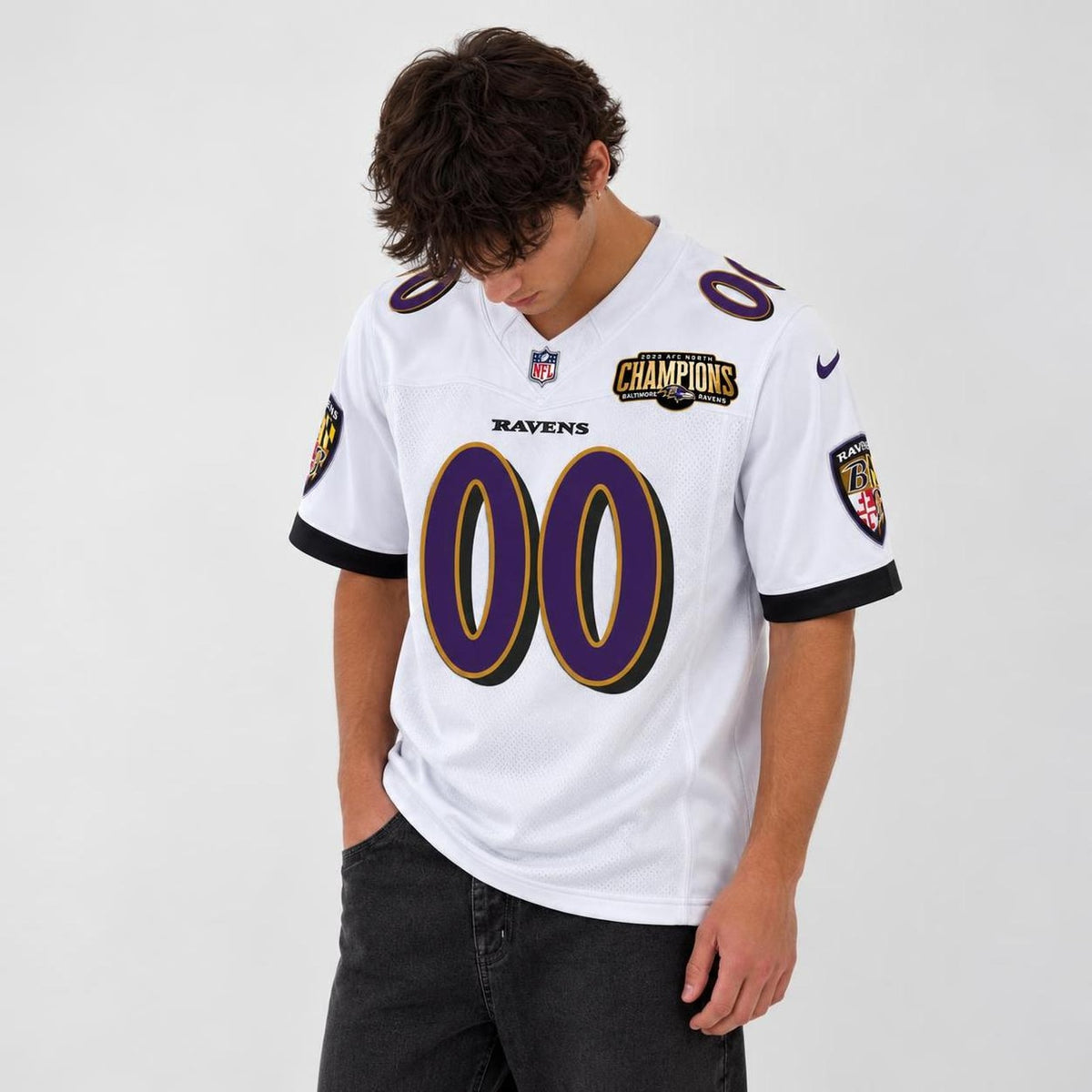 Baltimore Black Purple Football Jersey - Custom Name And Number - 6