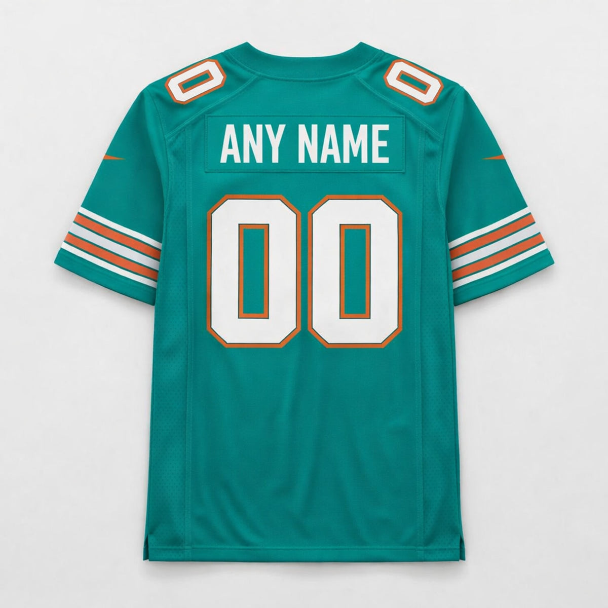 Miami Dolphins Aqua Custom Football Jersey 00 - 2