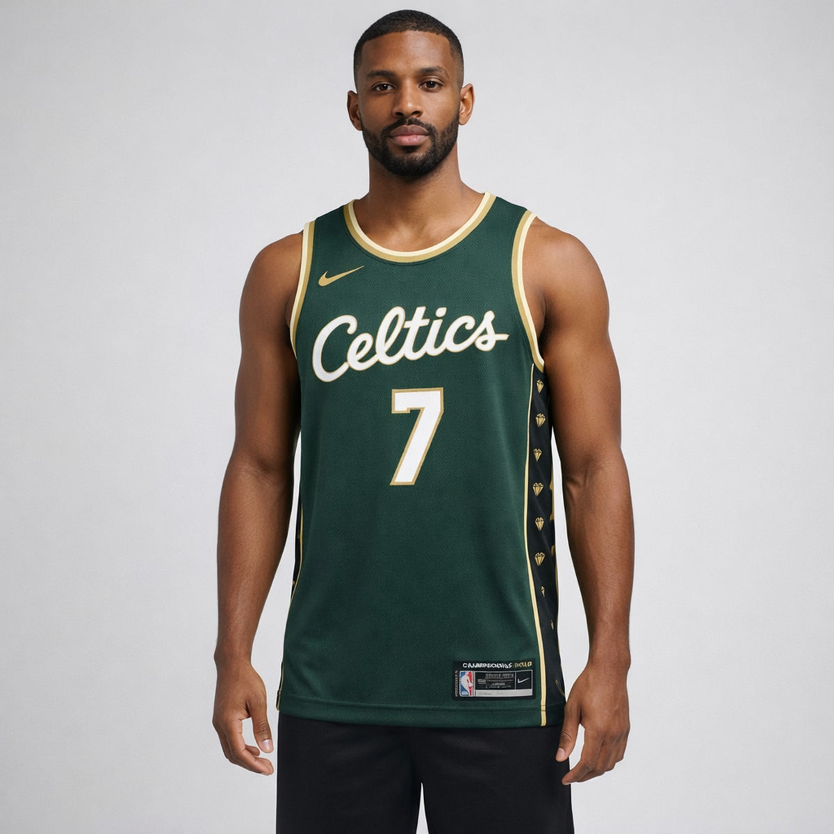 Brown 7 Celtics Basketball Jersey - 4