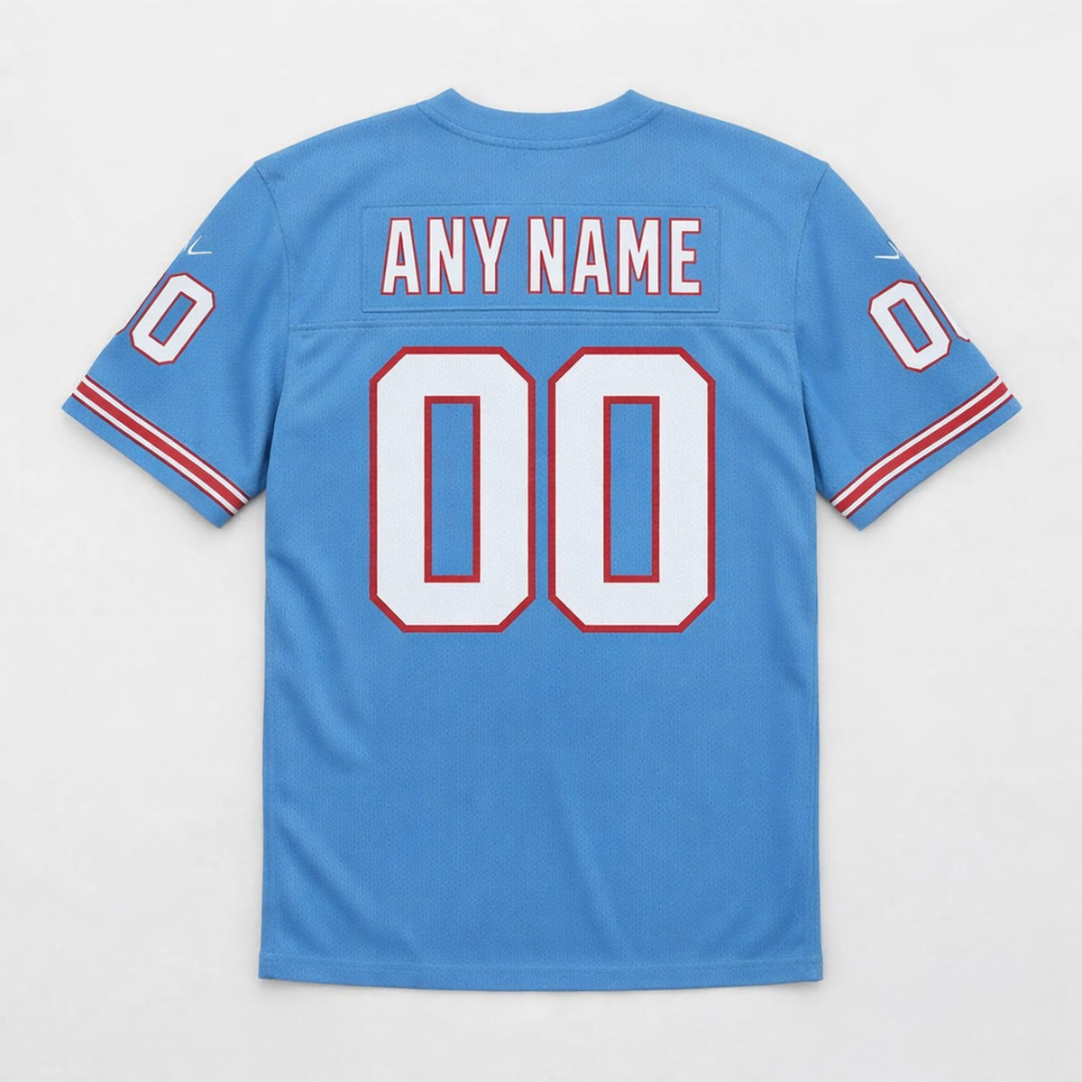 Light Blue Throwback Football Jersey – Custom Name and Number - 2