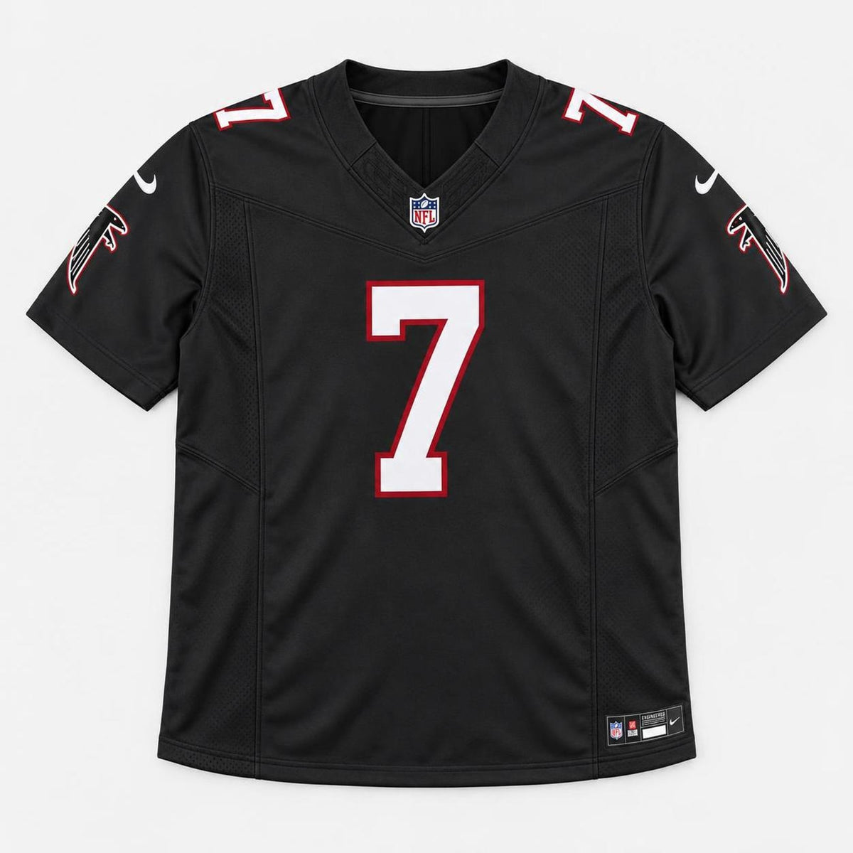 Robinson 7 Atlanta Black Football Jersey - 1