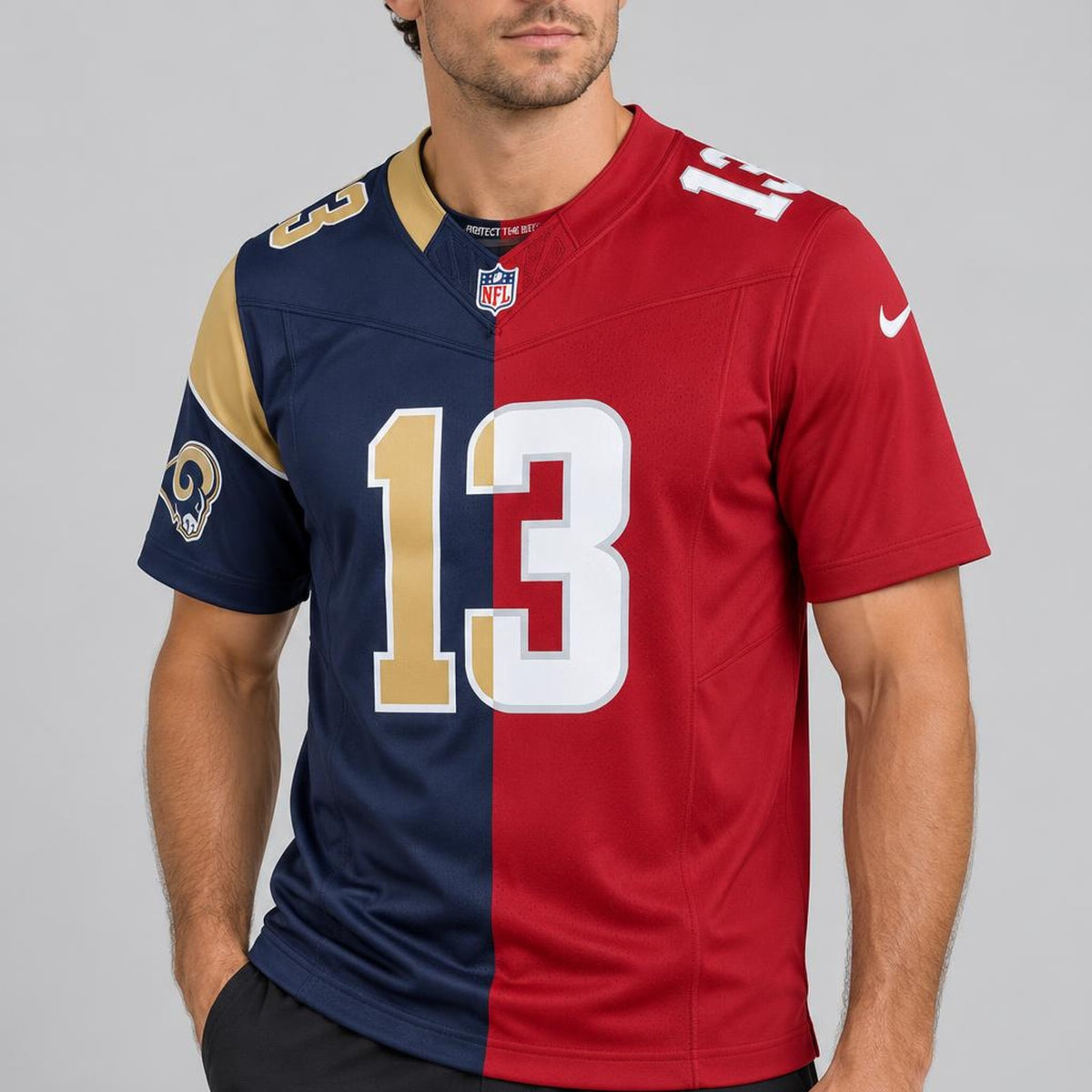 Warner 13 Split Football Jersey - 3