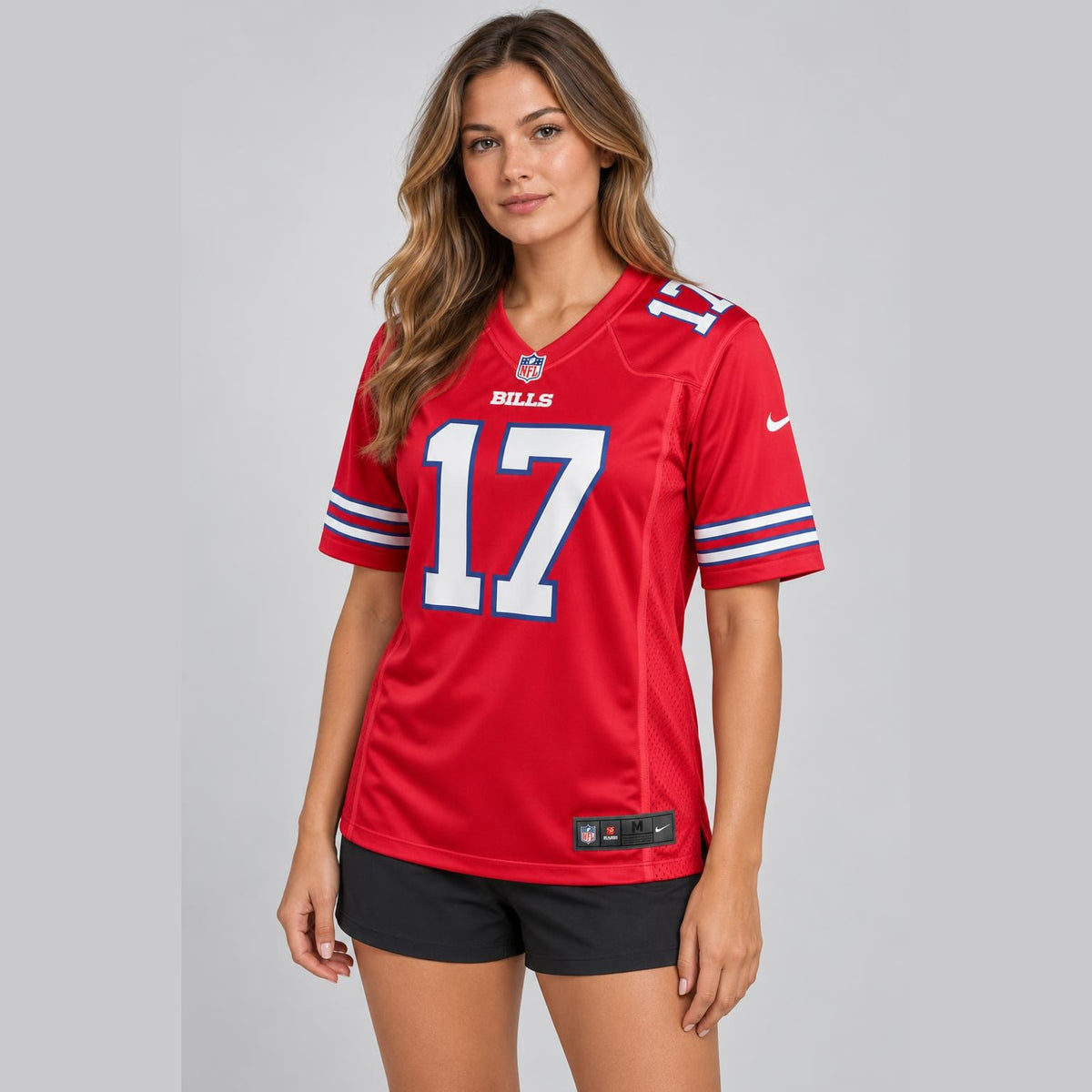Allen 17 Buffalo Red Football Jersey - 5