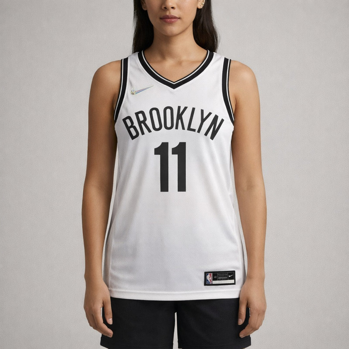Irving 11 Brooklyn White Basketball Jersey - 5