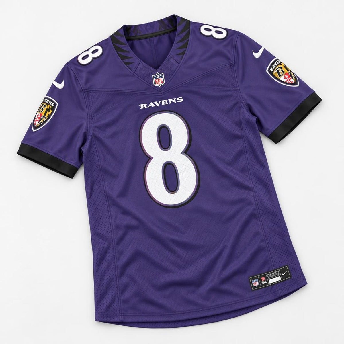 Jackson 8 Purple Football Jersey - 5