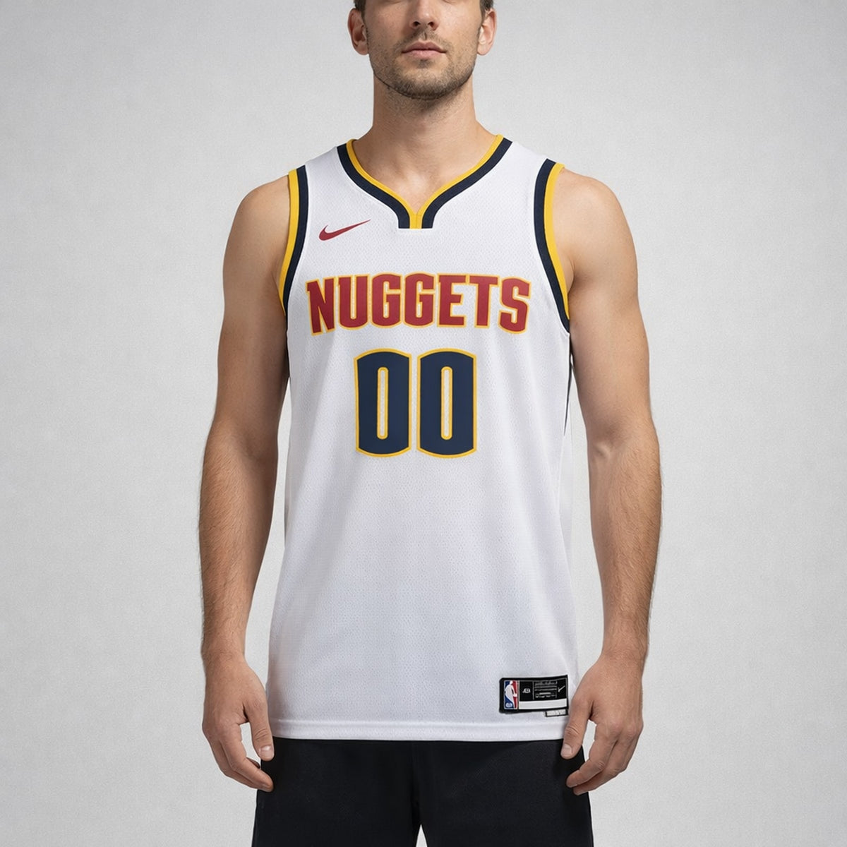 Nuggets 00 White Basketball Jersey - 4
