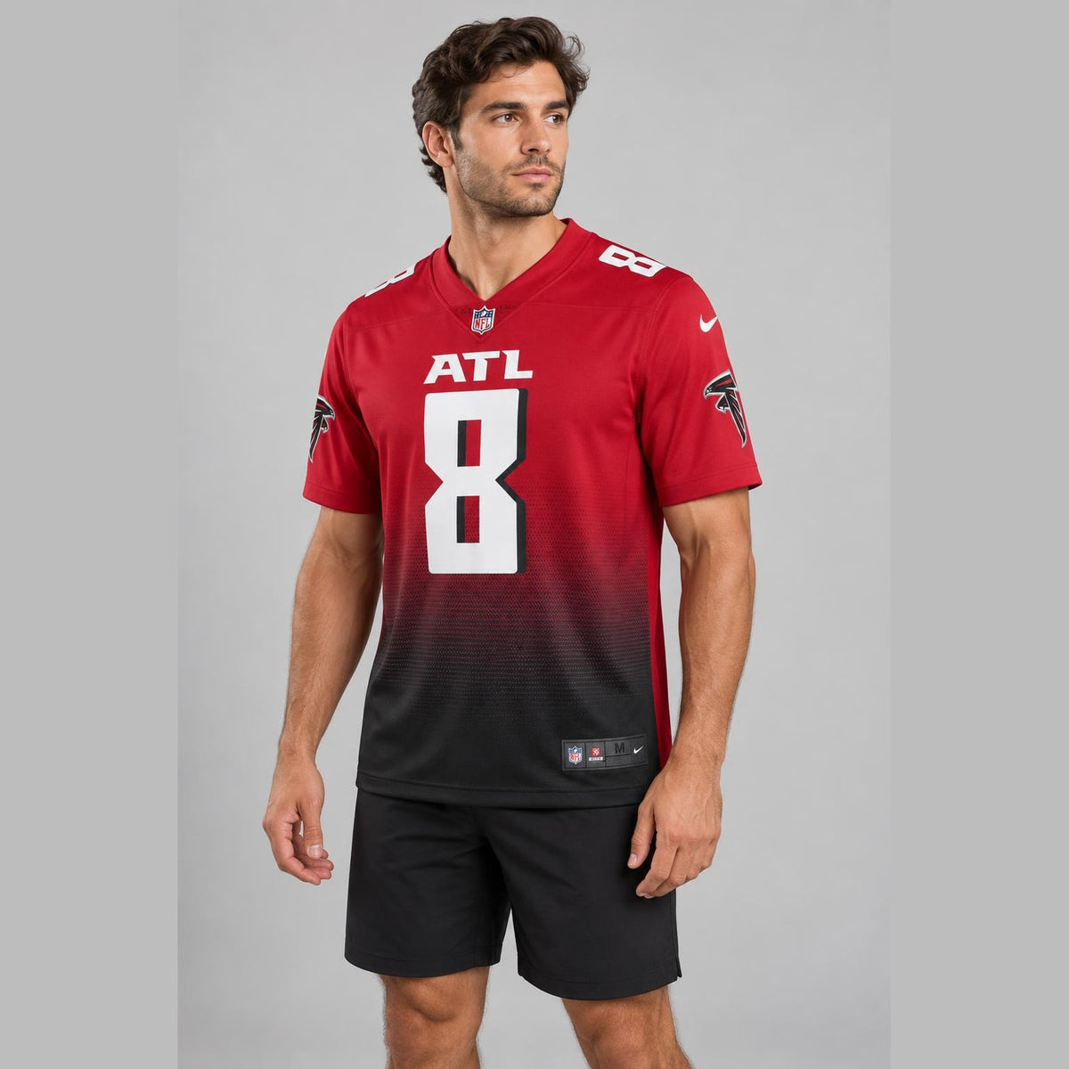 Pitts 8 Atl Football Jersey - 3