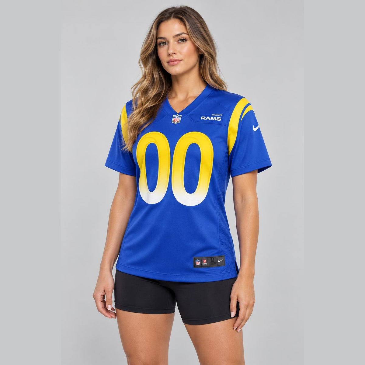 Royal Blue Rams Football Jersey – Custom Name and Number - 5