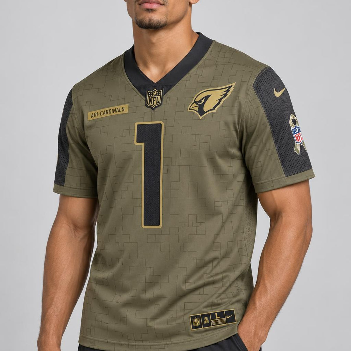 Watt 99 Cardinals Military Camo Football Jersey - 3