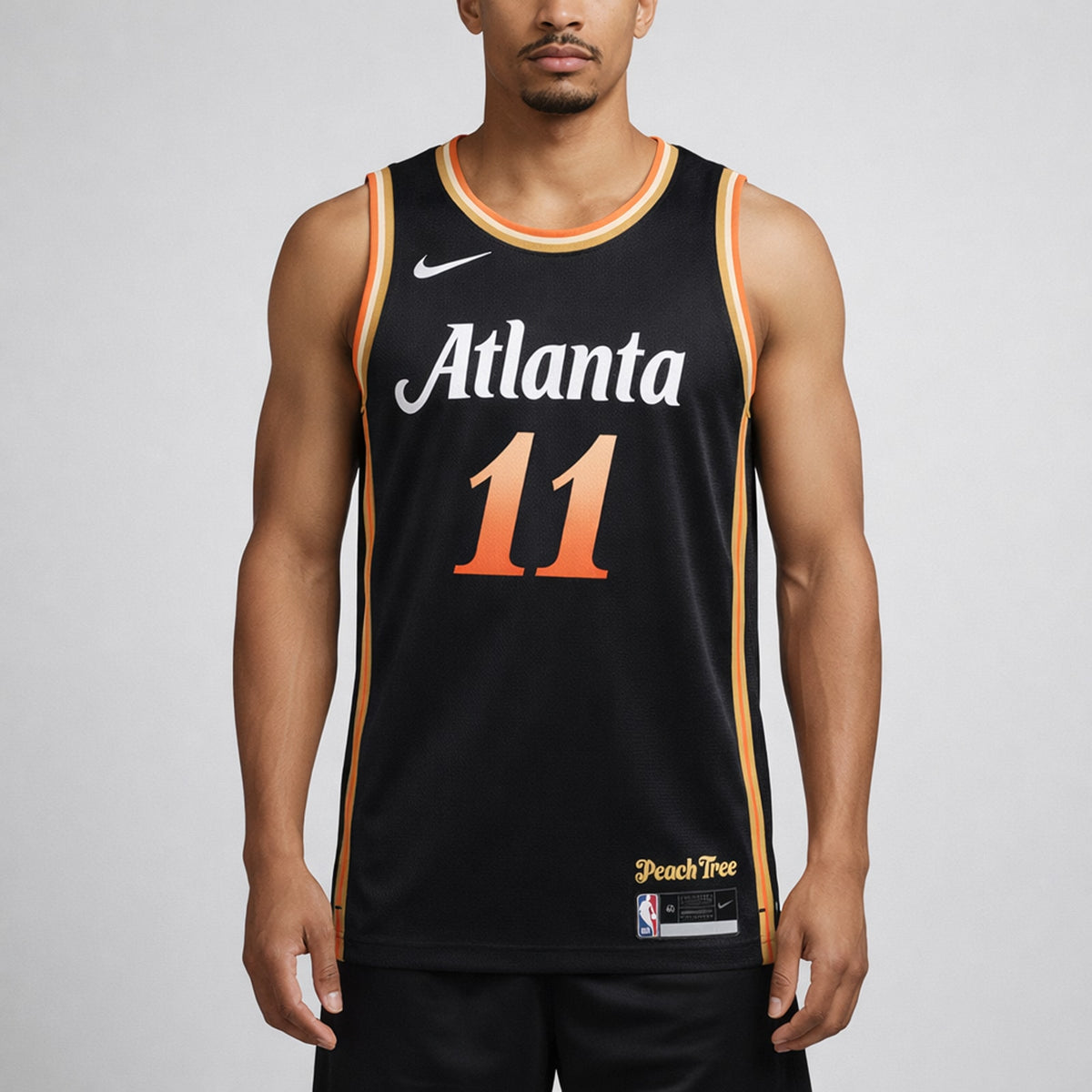 Young 11 Atlanta Black City Basketball Jersey - 4