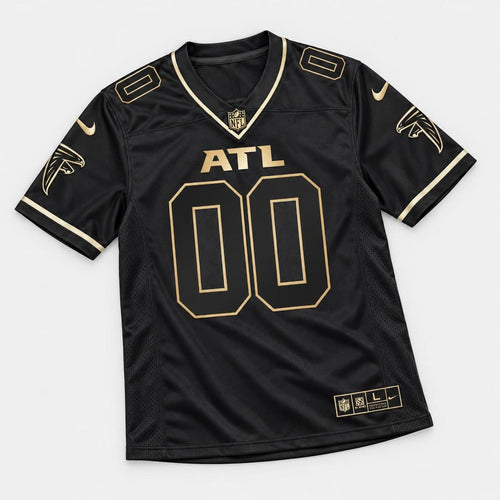 Black Gold Atl Football Jersey - Custom Name and Number - 1