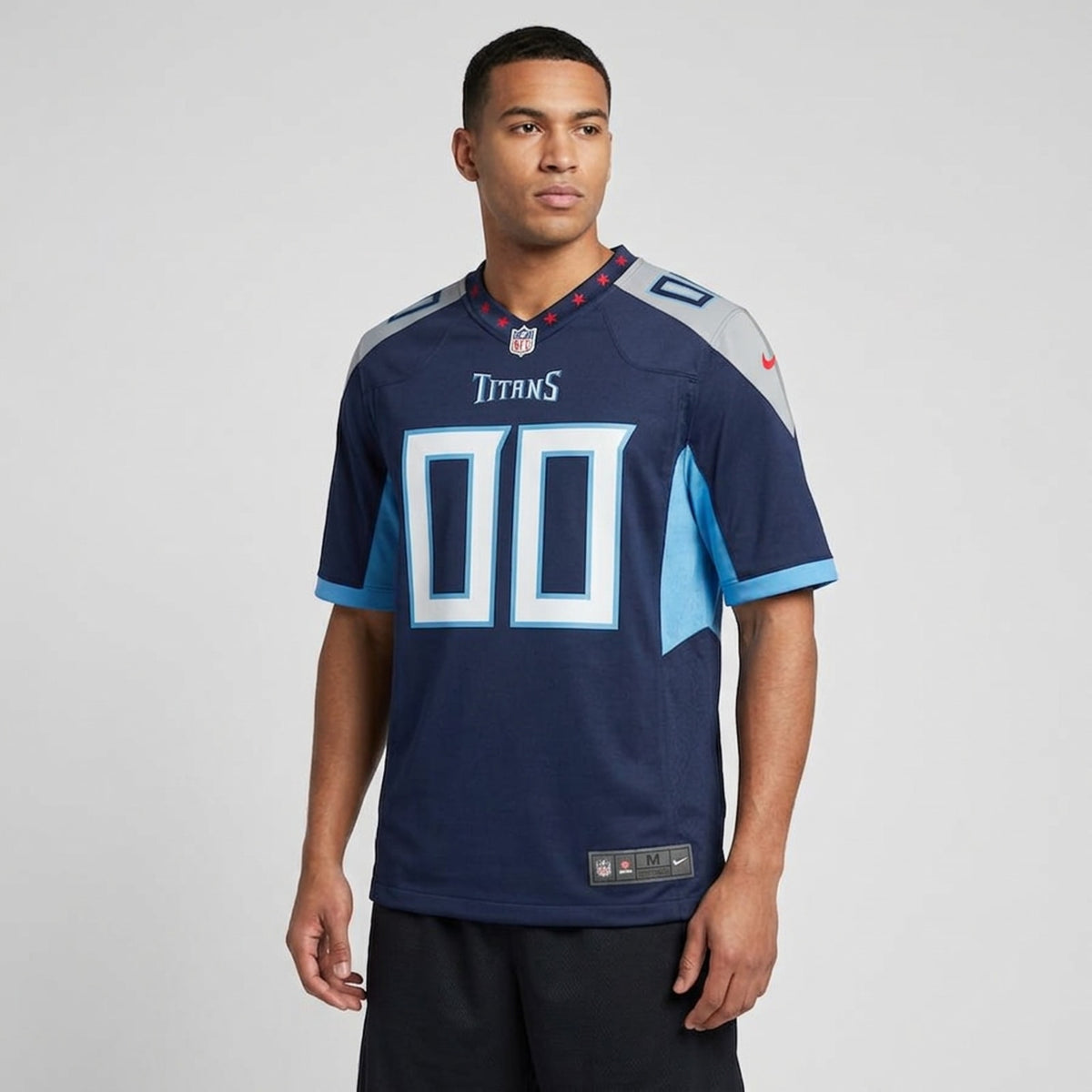 Navy Blue Football Jersey – Custom Name and Number - 4