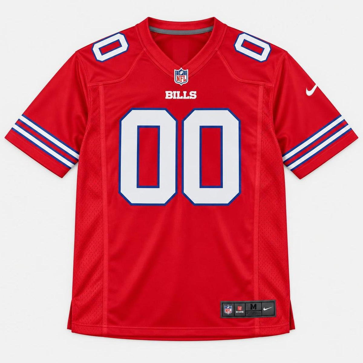 Red Buffalo Football Jersey - Custom Name and Number - 1