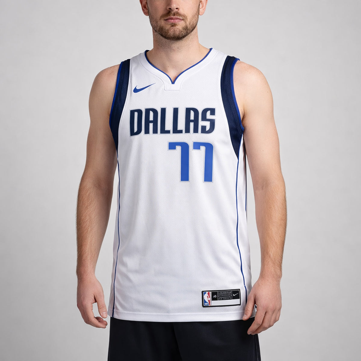 Dončić 77 Dallas White Basketball Jersey - 4