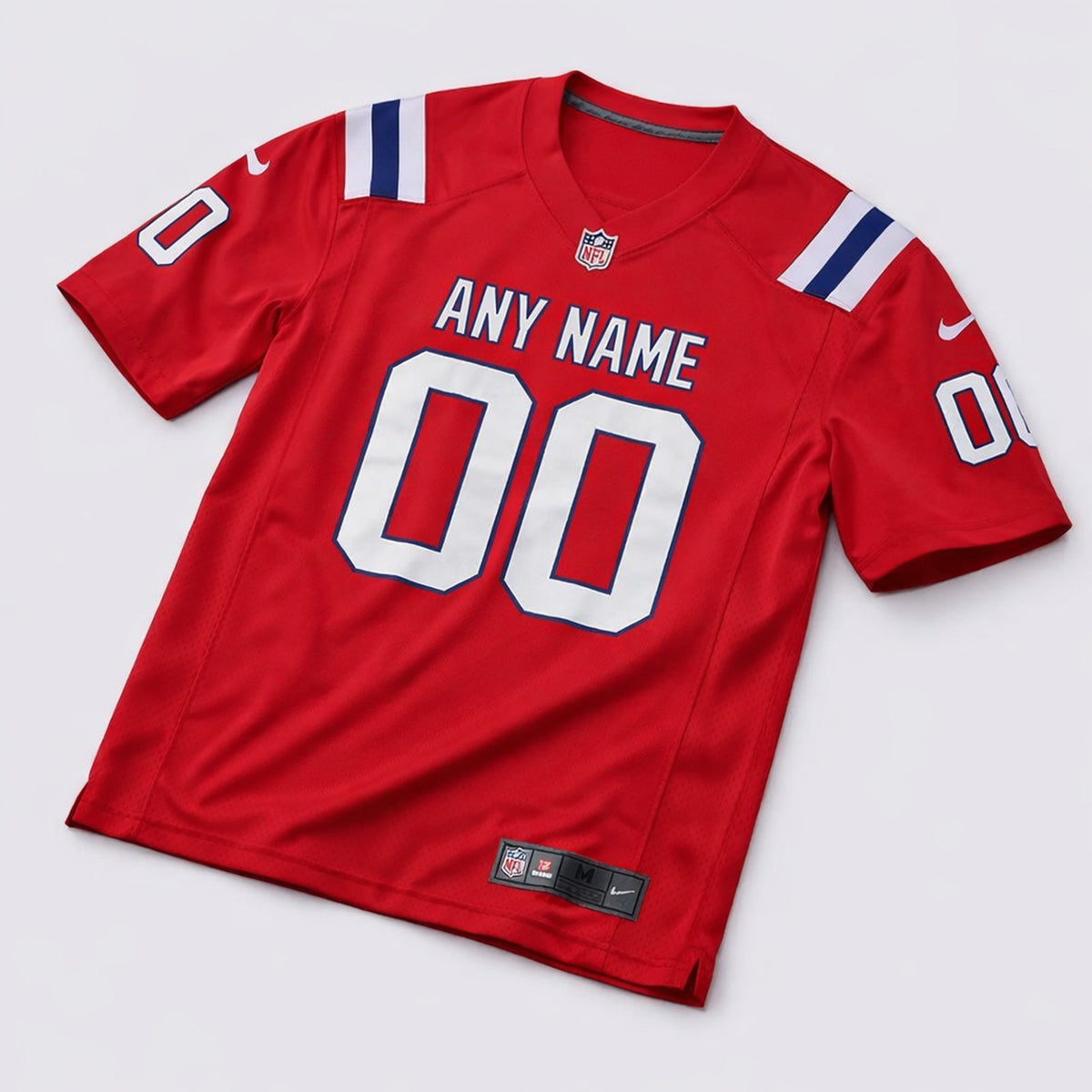 Red Alternate Custom Football Jersey - 3
