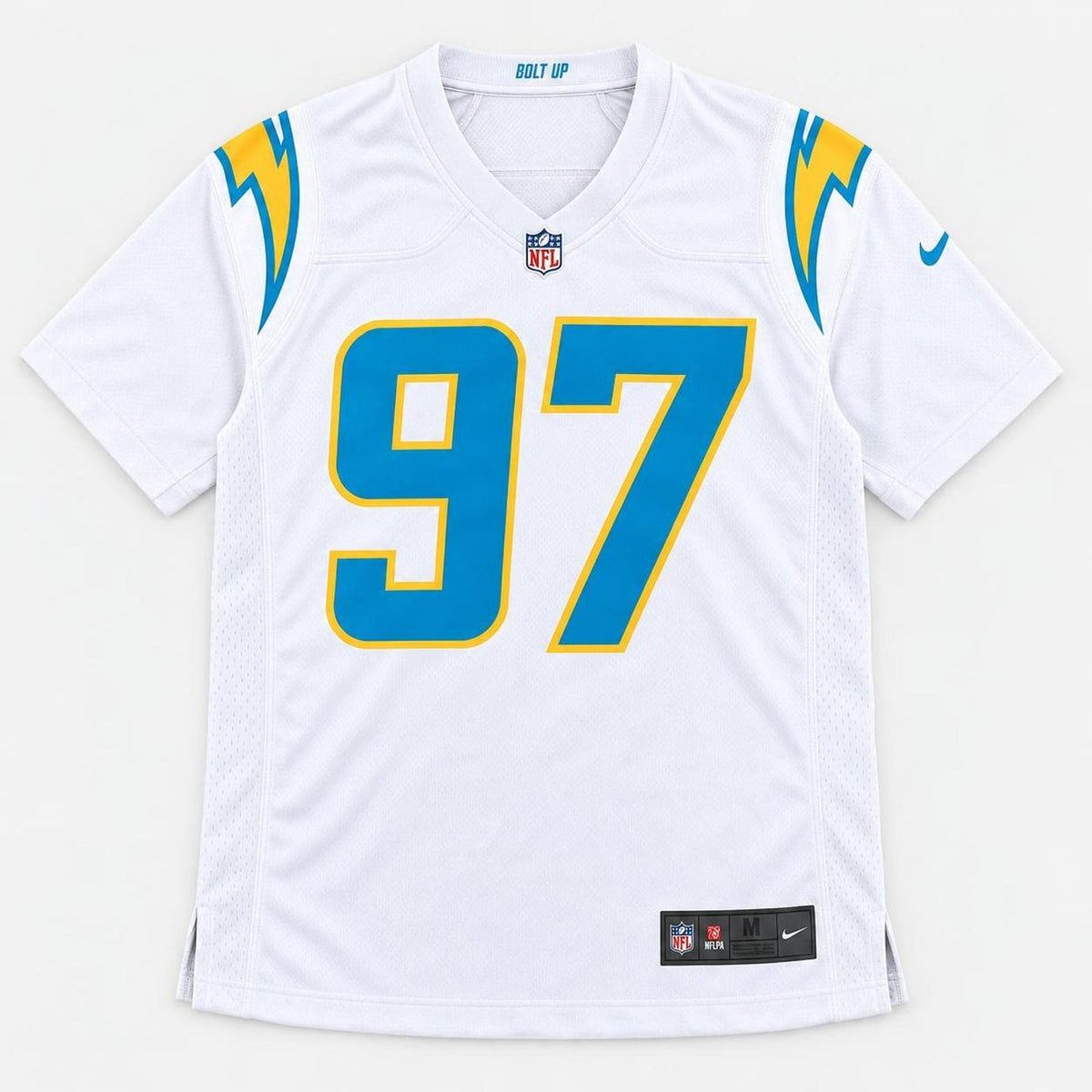 Bosa 97 White Bolt Football Jersey - 1
