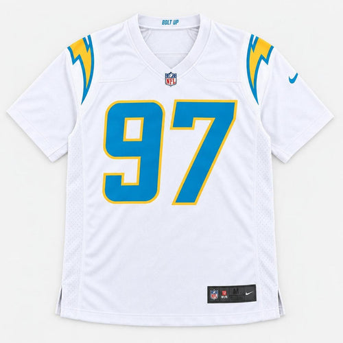 Bosa 97 White Bolt Football Jersey - 1
