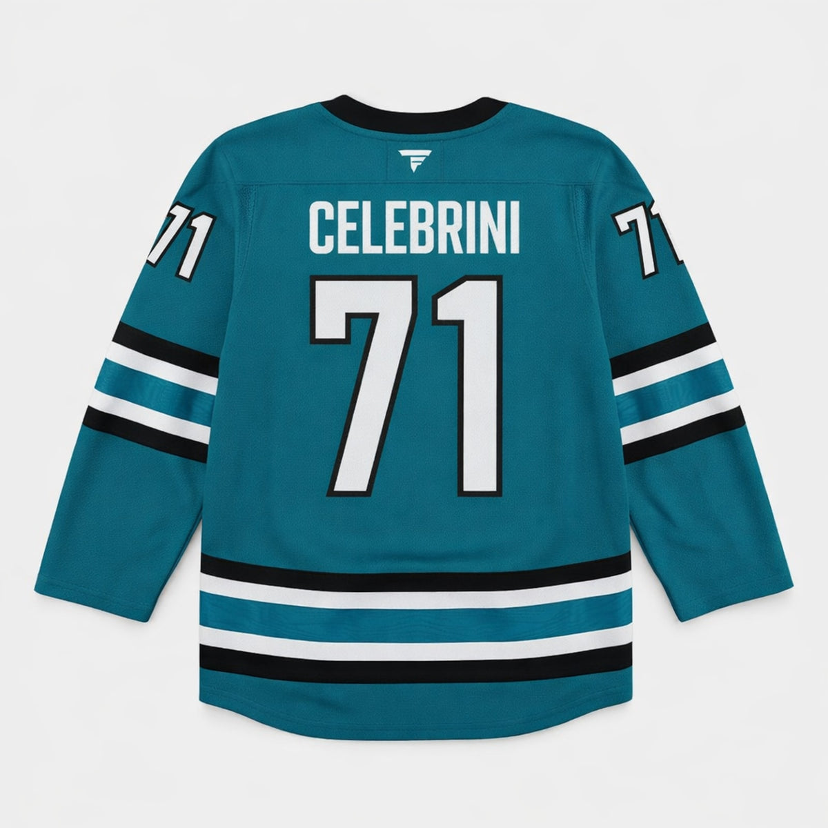 Celebrini 71 Sharks Hockey Jersey - 2