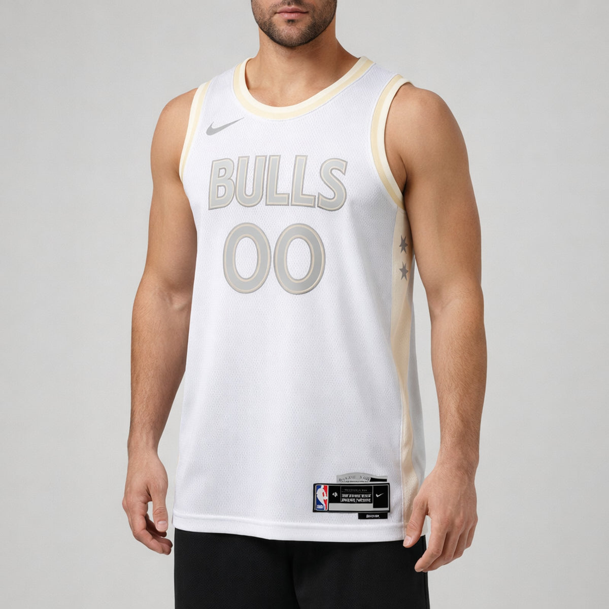 Bulls White City Edition Basketball Jersey - 4