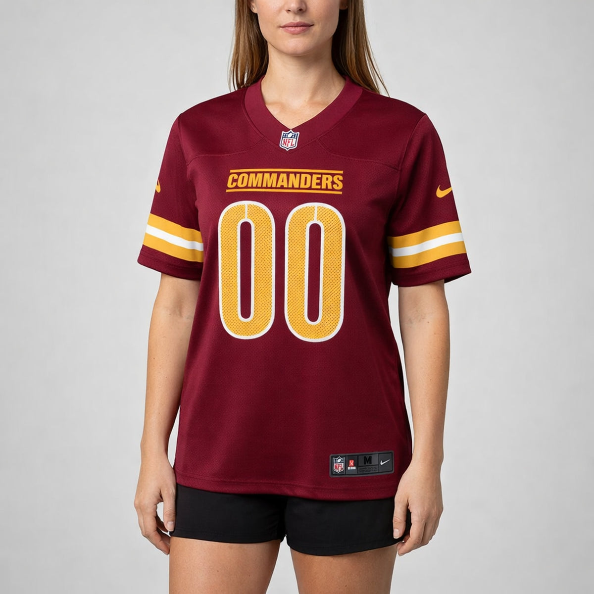 Burgundy Commanders Football Jersey – Custom Name and Number - 5