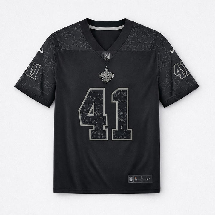 Kamara 41 Saints Football Jersey Black
