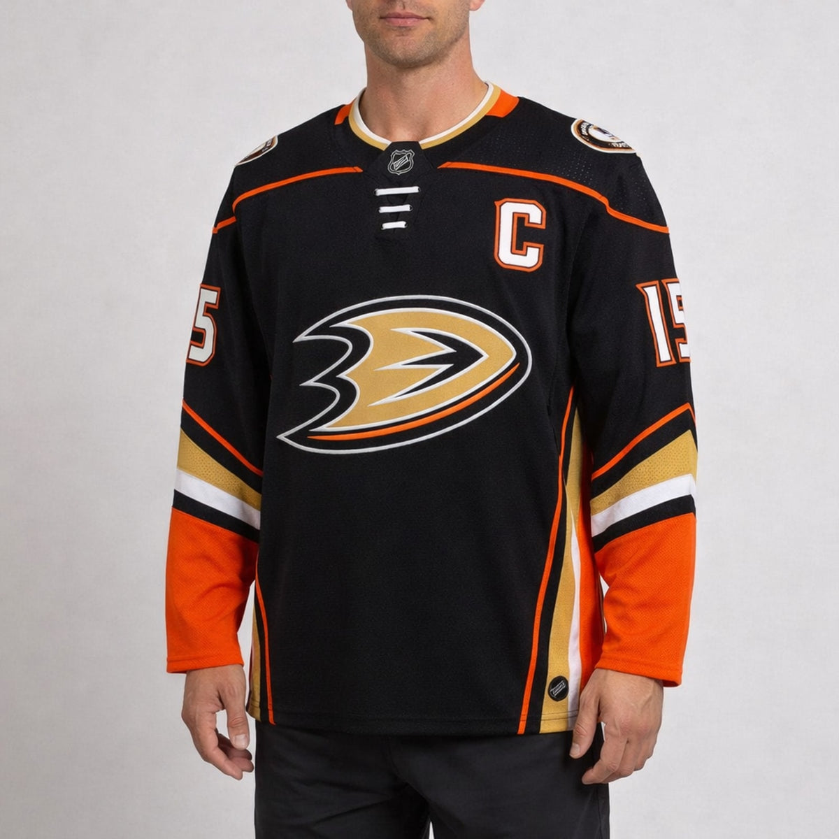 Getzlaf 15 Anaheim Ducks Black Hockey Jersey - 4