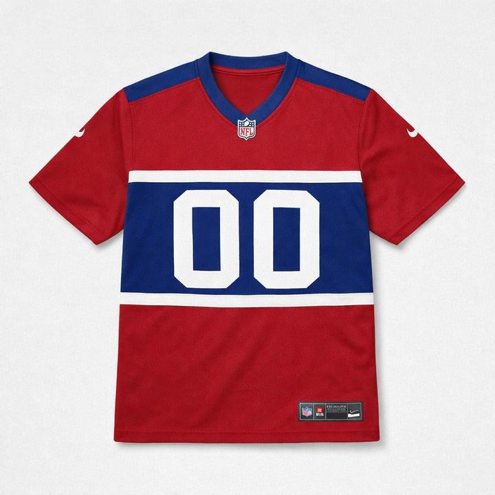 Red Blue Custom Football Jersey – Name and Number