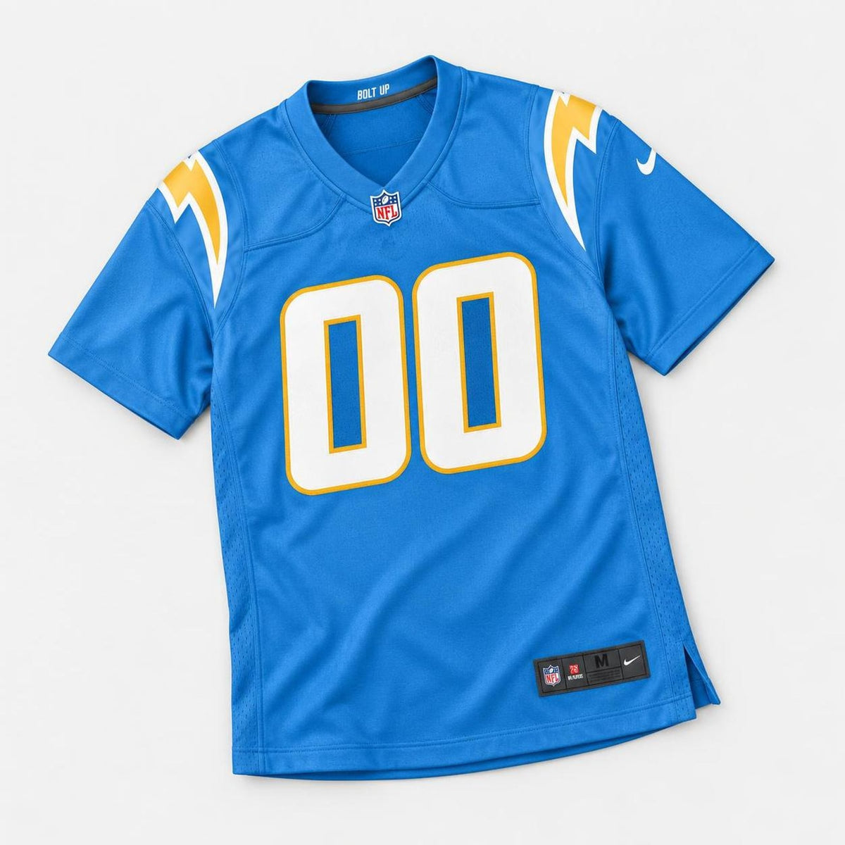 Powder Blue Bolt Football Jersey – Custom Name and Number - 3