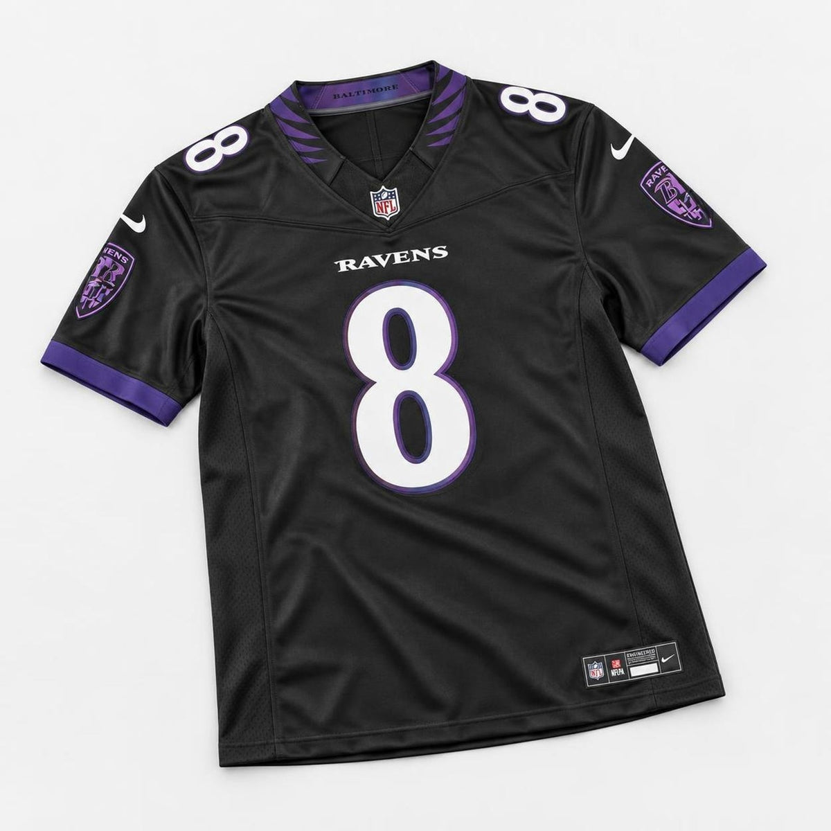 Jackson 8 Baltimore Football Jersey - 5