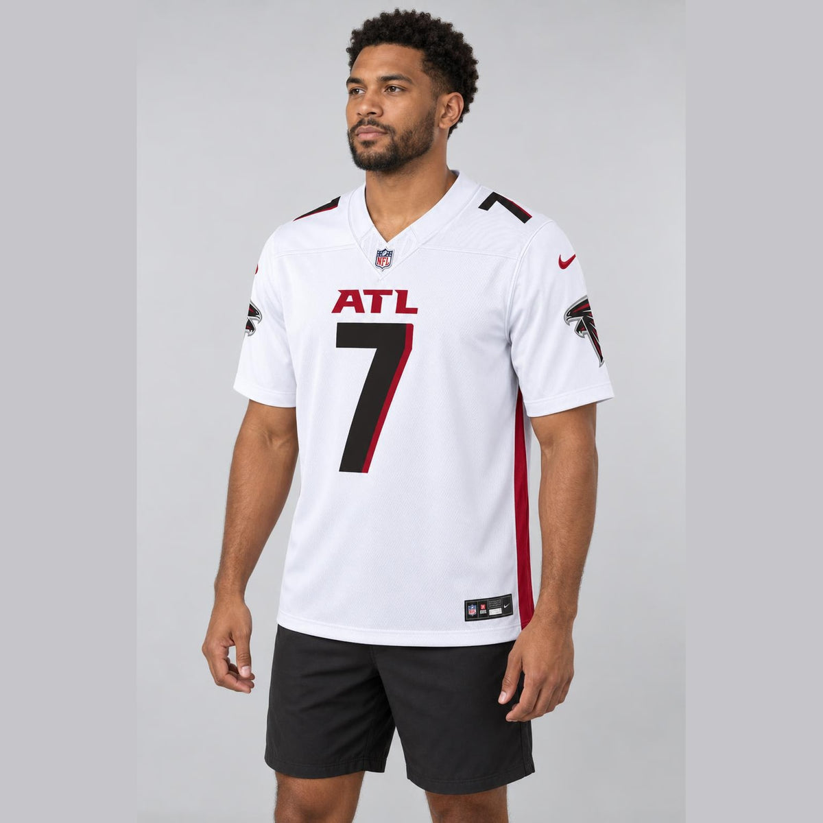 Robinson 7 Atlanta White Football Jersey - 3