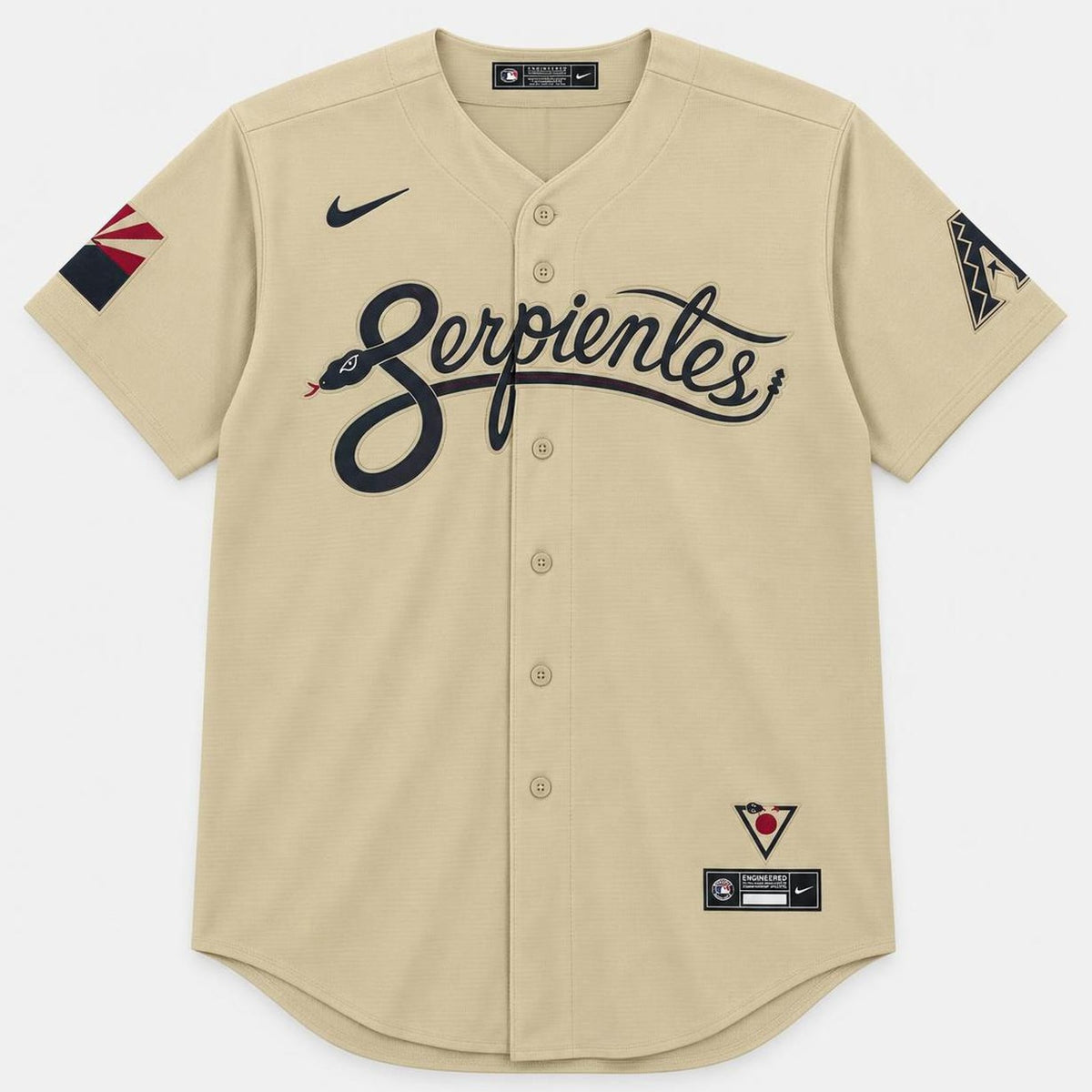 Peralta 6 Serpientes Baseball Jersey - 1