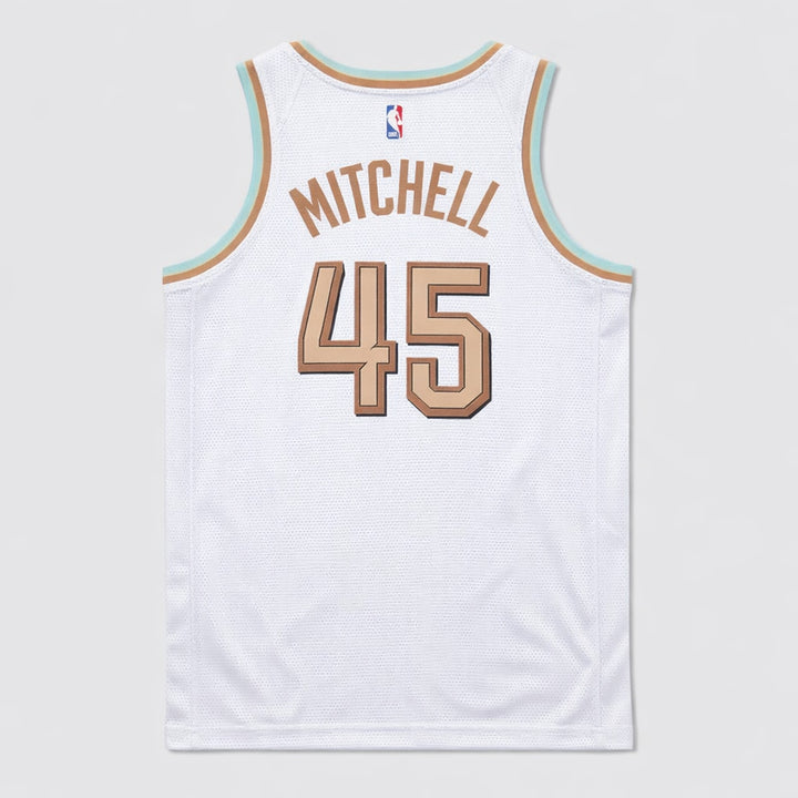 Mitchell 45 The Land Cleveland White Basketball Jersey